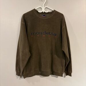 Vintage Mondetta Sport pullover sweatshirt 100% cotton made in Canada